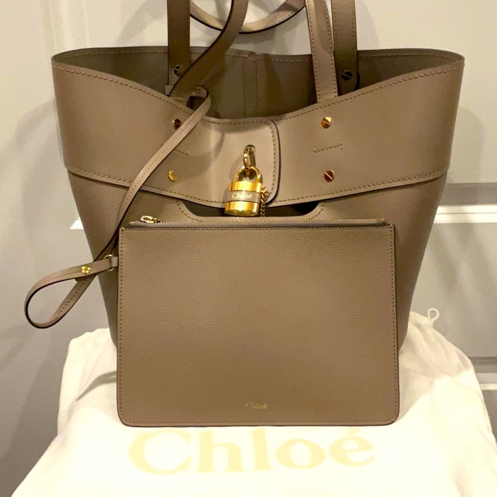 Chloe Aby leather small tote